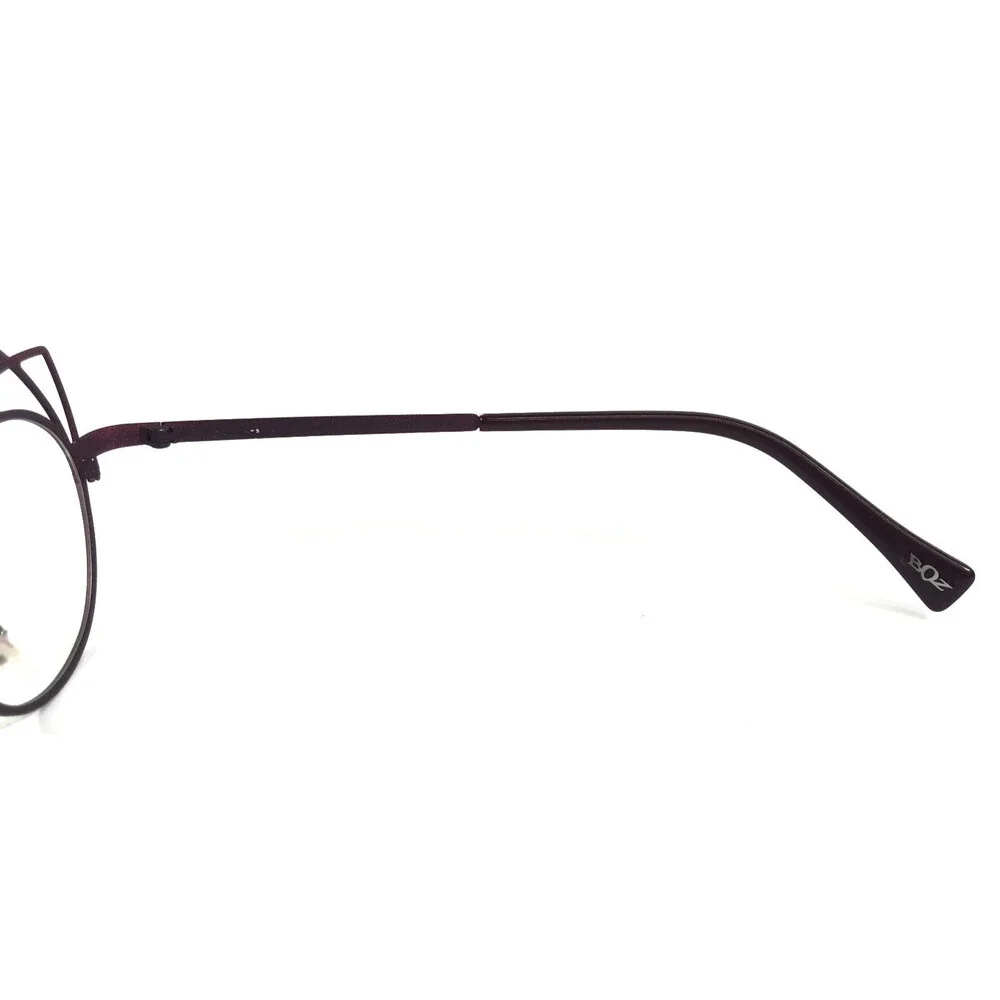 BOZ Eyeglasses Frames DIVA 7575 Mineral Plum Matte Purple Cat Eye 47-20-140
